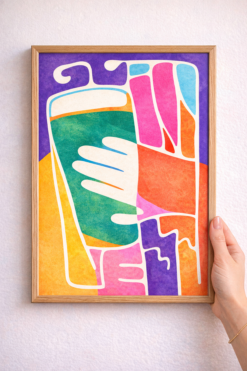 Colourful Guiness print - unframed