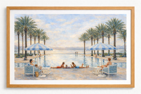 Pool day print - unframed